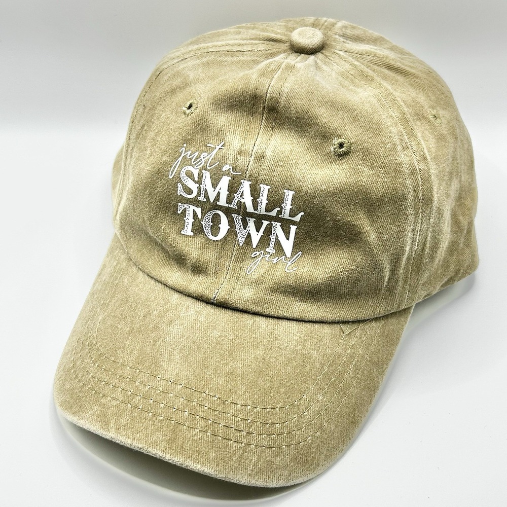 Just A Small Town Girl‎ Country Western Women's Hat Cap Adjustable Strapback